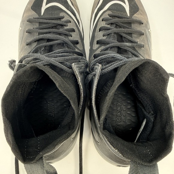 Nike Alpha Huarache 8 Elite LAX Lacrosse Cleats Black Size 10 CW4440-011 - Picture 10 of 11